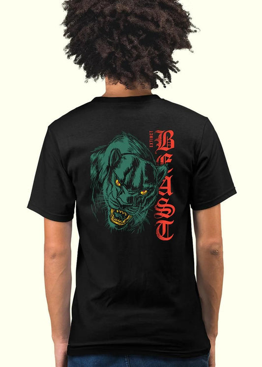 Teeshut Black Mens Printed T-shirt